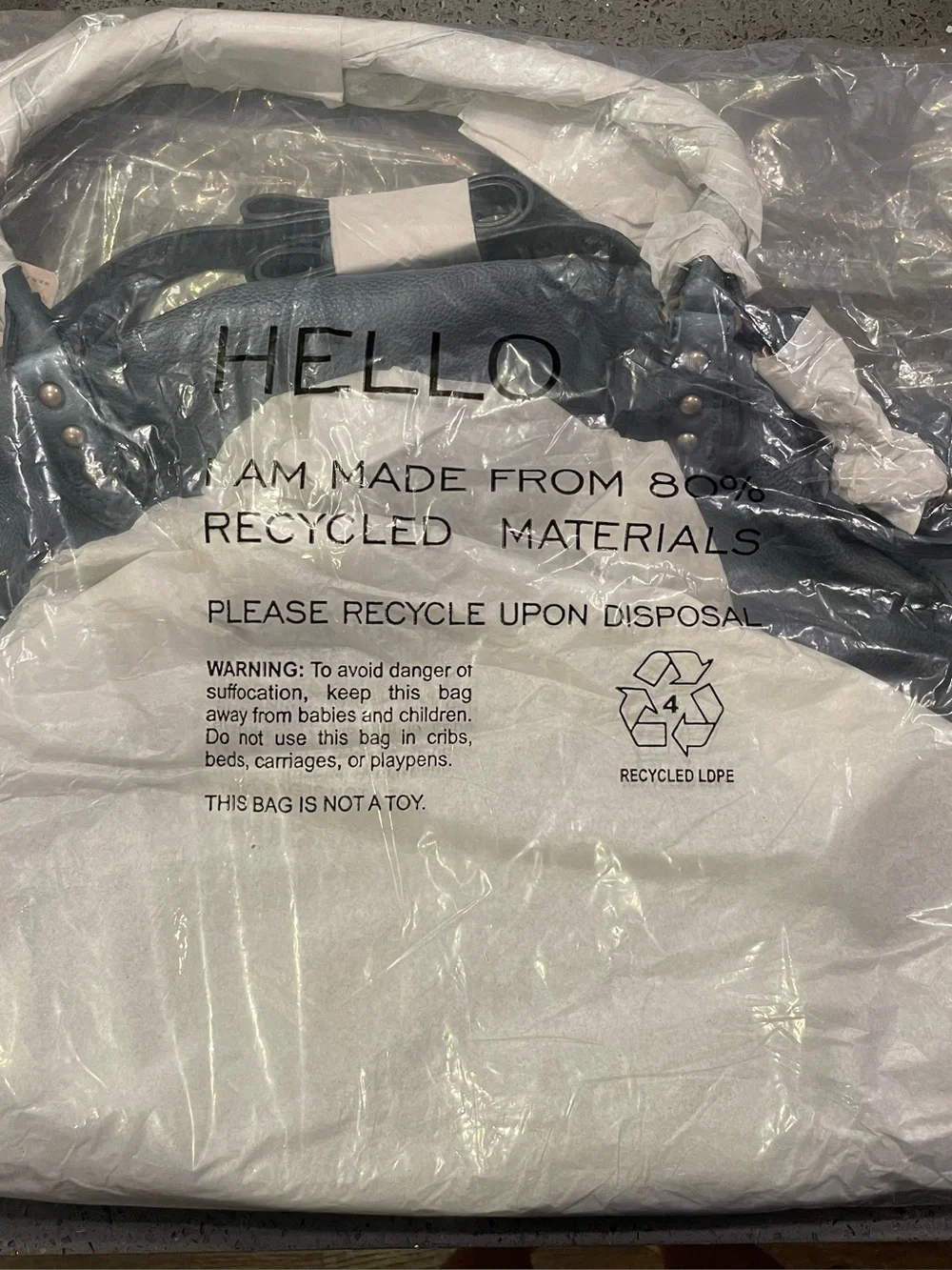 NWT Free People Stormy Sea Large Emerson Tote